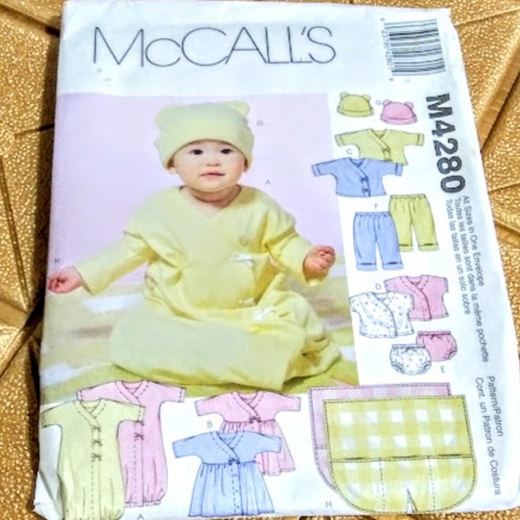 *McCALLS#M4280 & SIMPLICITY#4225*INFANT LAYETTE*SET OF 2 PATTERNS*PRICE IS FIRM - Picture 2 of 7